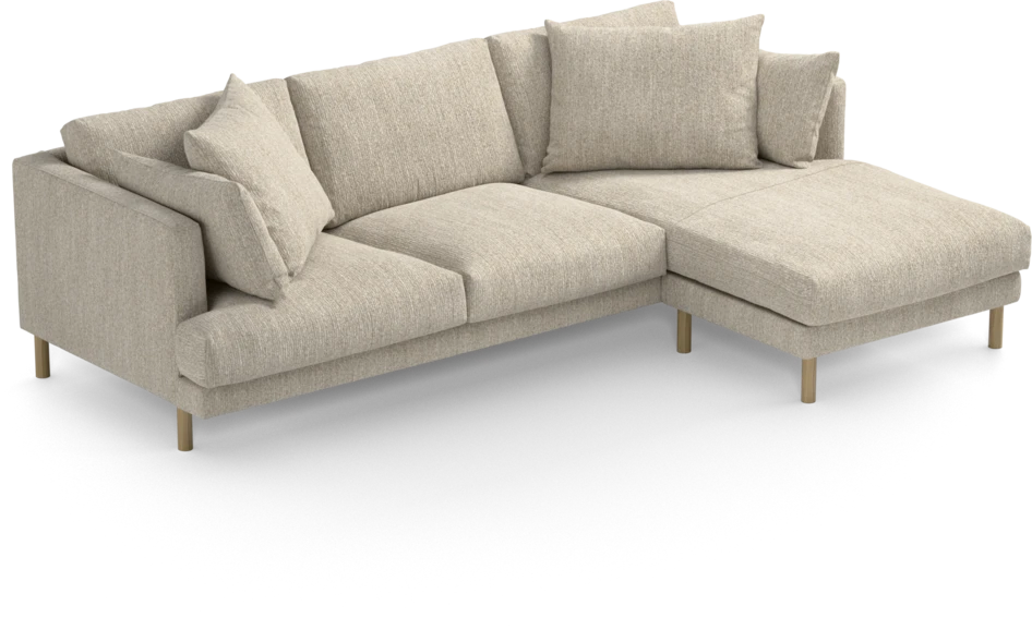 Harper - 4-sits med schäslong höger  - Beige