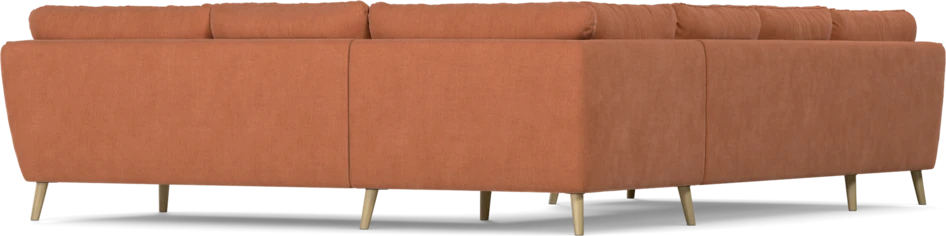 Madison Lux - Hörnsoffa med schäslong vänster - Orange