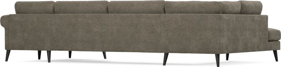 Bridge - 3-sits soffa med divan vänster och schäslong höger - Brun