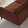 Madison Lux - 2-sits soffa med schäslong vänster - Röd