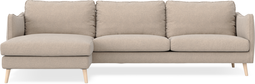 Madison - 3-sits soffa med schäslong vänster - Beige