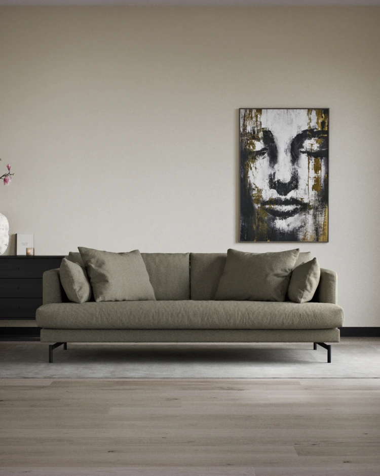 Harper - 3-sits soffa, hel dyna - inspiration