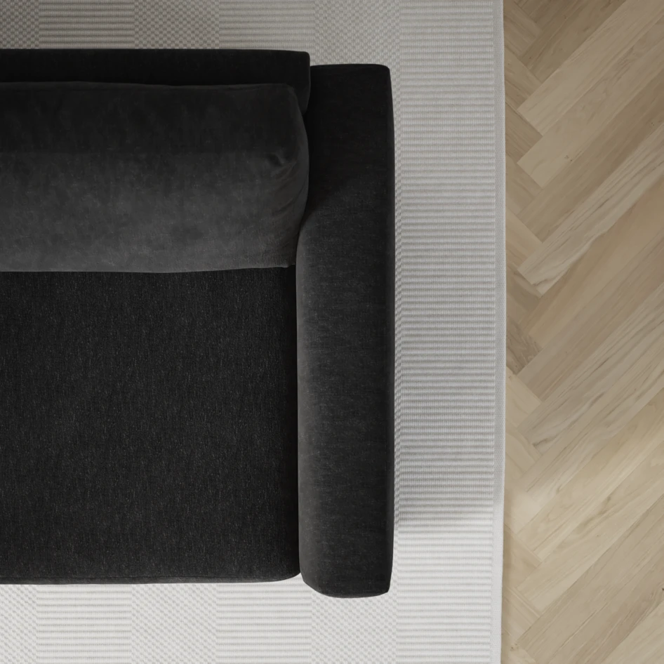 Friday - 2,5-sits soffa med divan höger - Blå