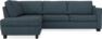 Friday - 2,5-sits soffa med divan vänster - Blå