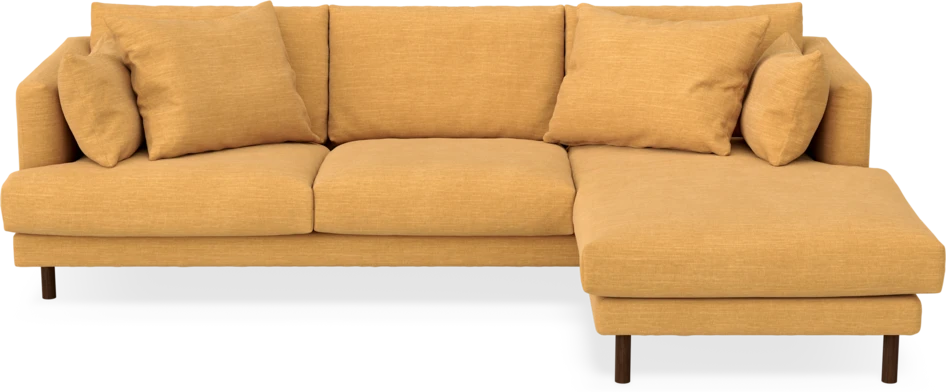 Harper - 4-sits med schäslong höger  - Gul