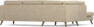 Eden - 2,5-sits soffa med divan - Beige