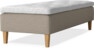 Delux Sense - Ramsäng, enkelsäng med bäddmadrass - Beige
