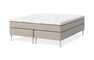 Sense Delux - Kontinentalsäng, dubbelsäng med bäddmadrass Dream Delux vit - Beige