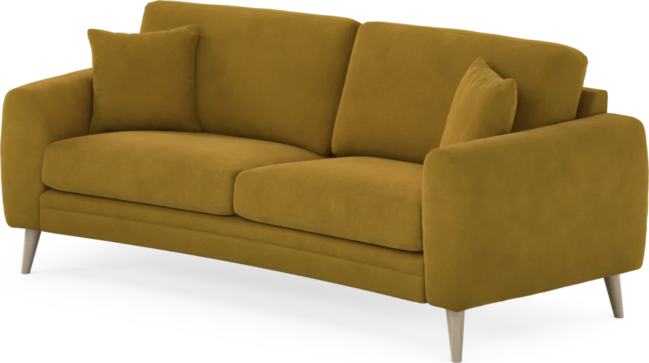 Eden - 2,5-sits soffa svängd - Gul