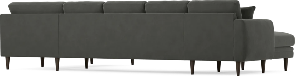 Eden - 3-sits soffa med schäslong vänster och divan höger - Grå