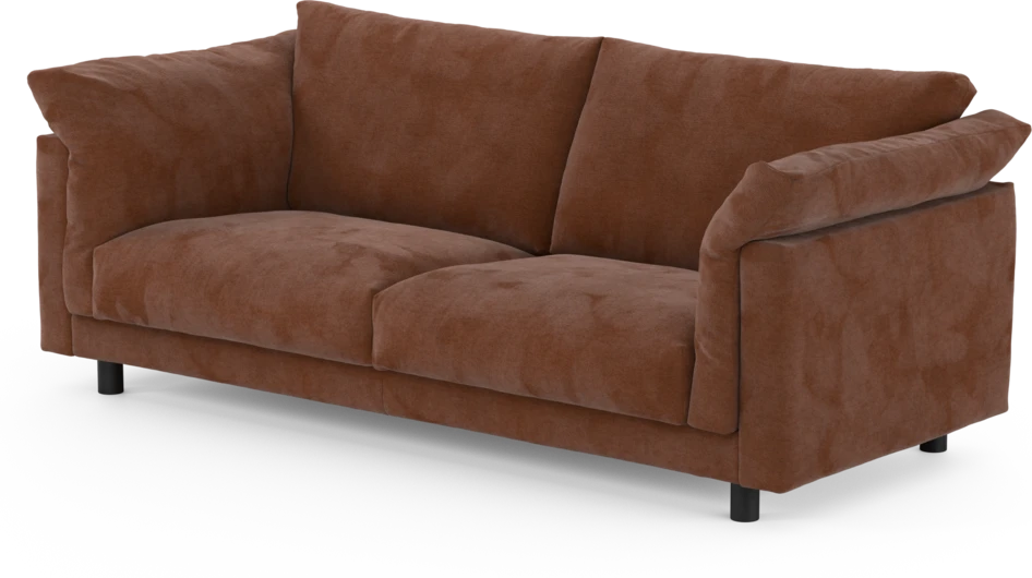 Cherrie - 2,5-sits soffa, fast klädsel - Orange