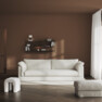 Cherrie - 4-sits soffa, hel dyna och kappa - Beige