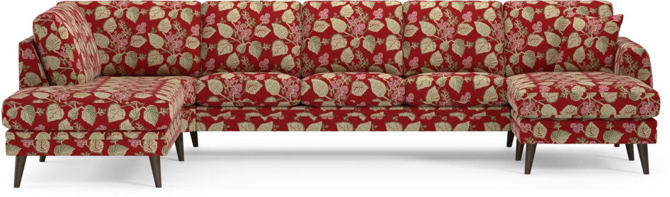 Eden - 3-sits soffa med divan vänster och schäslong höger - Flerfärgad