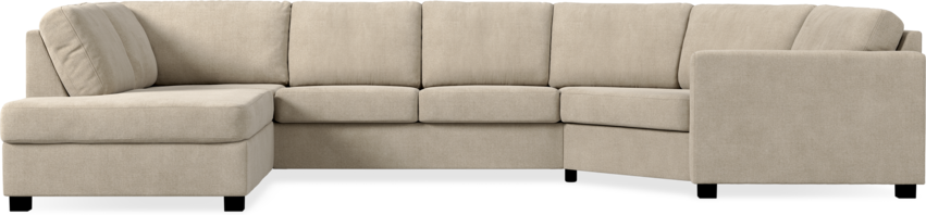 Nevada - 2-sits soffa med divan vänster och cosy hörn höger - Beige