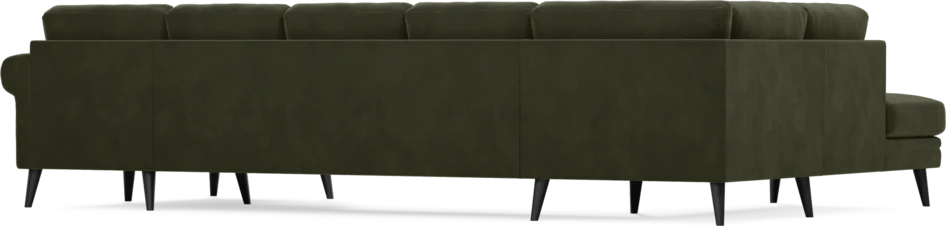 Eden - 3-sits soffa med divan vänster och schäslong höger - Grön