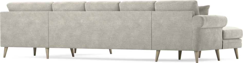 Eden - 3-sits soffa med schäslong vänster och divan höger - Grå
