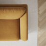 Madison Lux - 3-sits soffa med divan höger - Gul