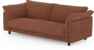 Cherrie - 3-sits soffa, hel dyna, fast klädsel - Orange