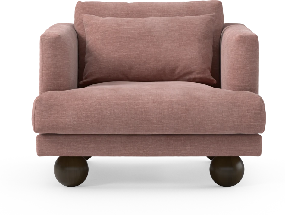 Harper - Fåtölj, 75 cm - Rosa
