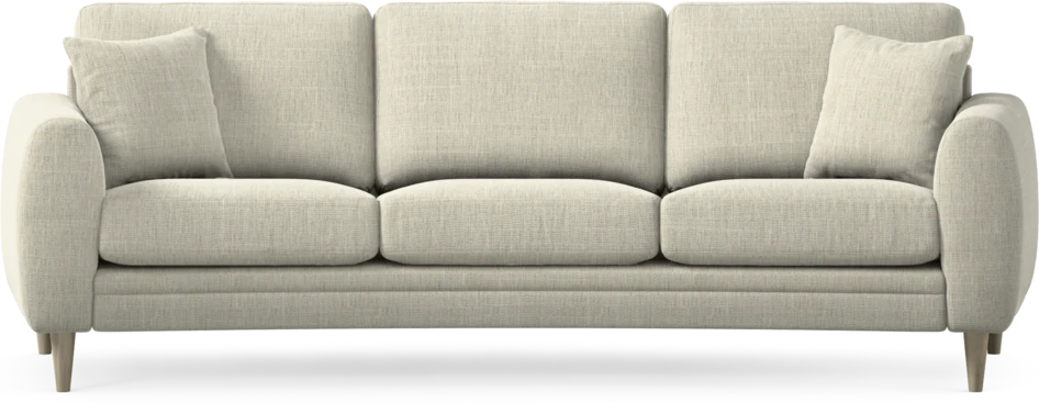 Eden - 3-sits soffa svängd - Beige