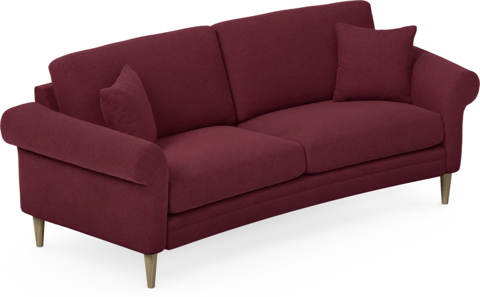 Eden - 2,5-sits soffa svängd - Röd
