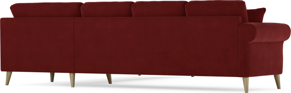 Eden - Hörnsoffa, 3+3-sits - Röd