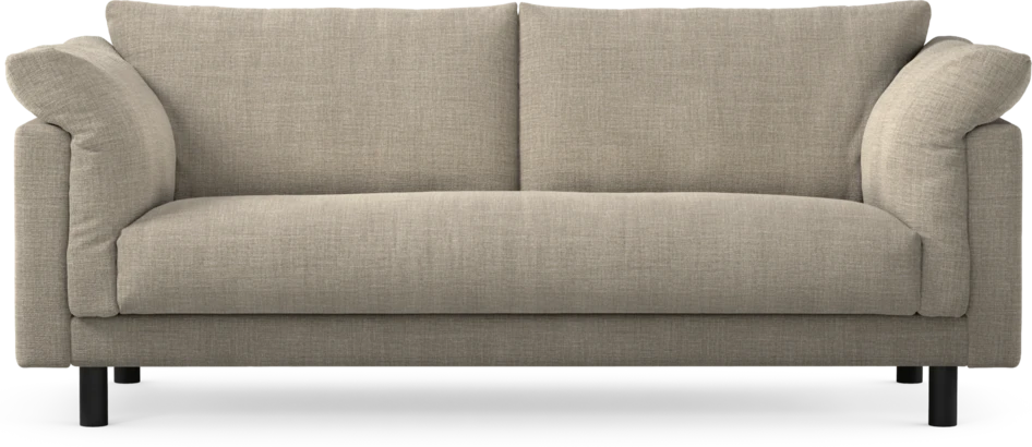 Cherrie - 2,5-sits soffa, hel dyna, fast klädsel - Beige