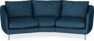 Madison - 3-sits soffa svängd, 70 cm - Blå