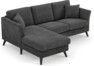 Eden - 2-sits soffa med schäslong - Grå