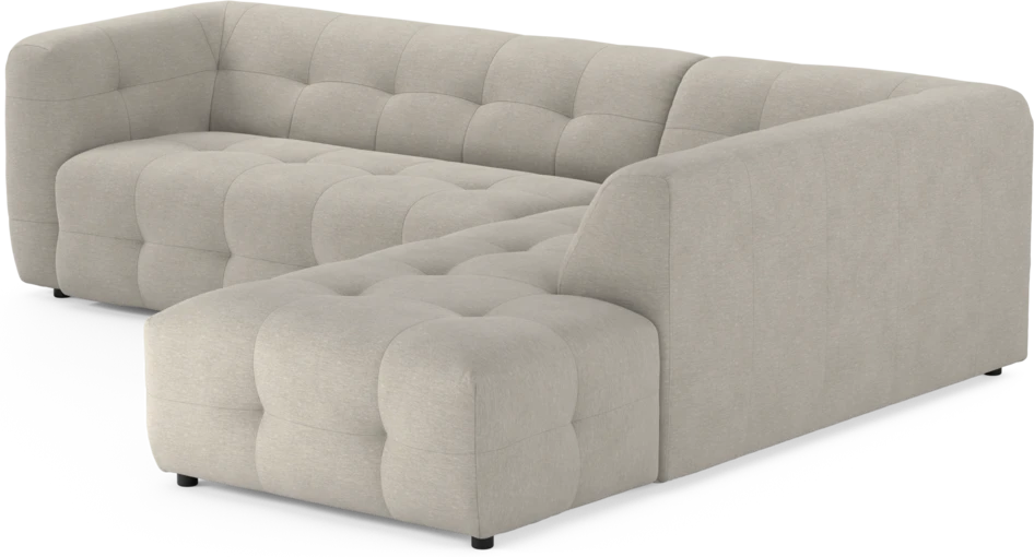Bella - 3-sits soffa med divan höger - Grå