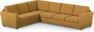 Friday - Hörnsoffa, 2+3-sits - Gul
