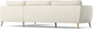 County - 2,5-sits soffa med divan höger - Vit