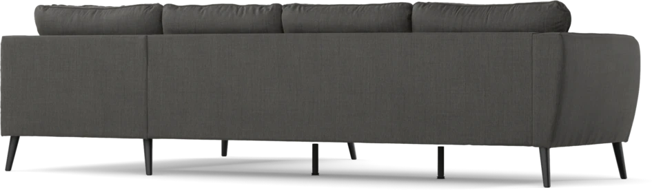 County - 3-sits soffa med divan höger - Grå