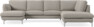 Madison Lux - 2-sits soffa med schäslong vänster och divan höger - Beige