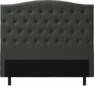 Delux Välvd - Sänggavel, 90-210 cm - Grå