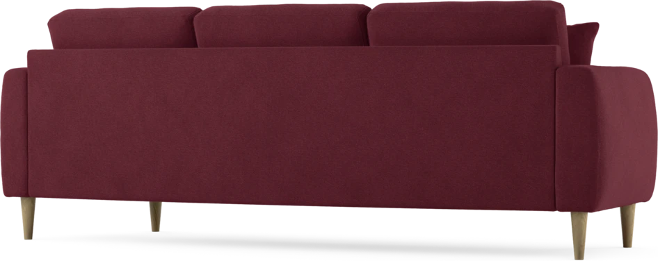 Eden - 3-sits soffa svängd - Röd