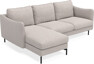 Madison Lux - 2-sits soffa med schäslong vänster - Grå