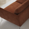 Madison - 2-sits soffa med schäslong höger - Orange
