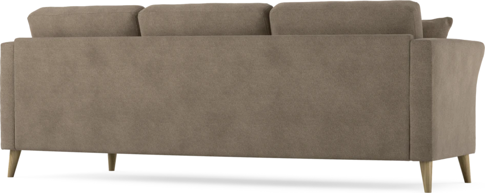 Eden - 3-sits soffa svängd - Brun