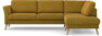 Bridge - 3-sits soffa med divan höger - Gul