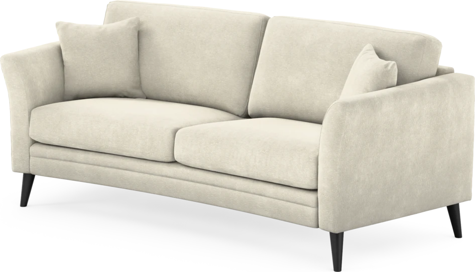 Eden - 2,5-sits soffa svängd - Vit