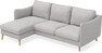 Madison Lux - 2-sits soffa med schäslong vänster - Grå