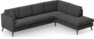Eden - 3-sits soffa med divan - Svart