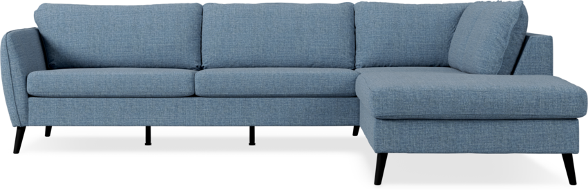 County - 2,5-sits soffa med divan höger - Blå