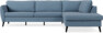 County - 2,5-sits soffa med divan höger - Blå