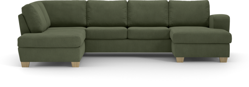 Friday - 3-sits soffa med divan vänster och schäslong höger - Grön