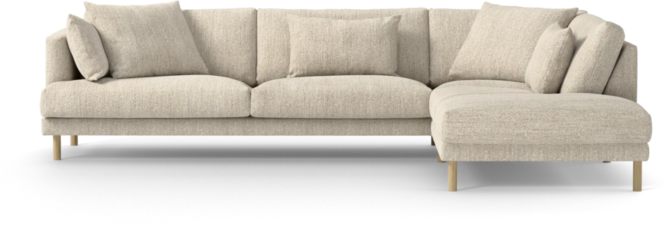 Harper - 3-sits soffa med divan höger - Beige