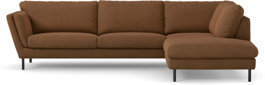 Madison Lux - 3-sits soffa med divan höger - Brun