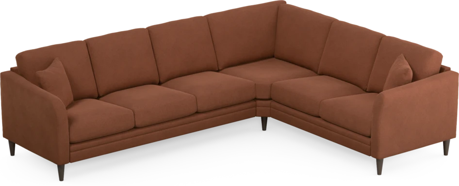 Eden - Hörnsoffa, 3+2-sits - Orange