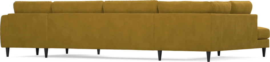 Bridge - 3-sits soffa med divan vänster och schäslong höger - Gul
